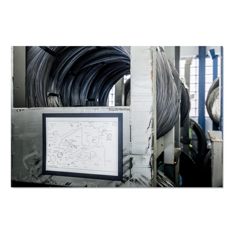 Durable Duraframe Sign Holder - Letter-Size 8.5" x 11" Inch - Black Magnetic Frame - Wall Mount, Pack of 2 - Image 5